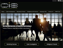 Tablet Screenshot of cyberinvestigationservices.com